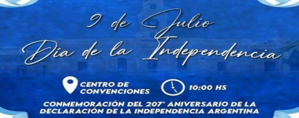 Actos oficiales por el 9 de julio día de la independencia