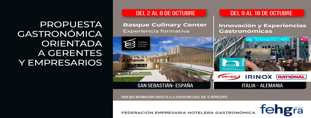 FEHGRA presenta su propuesta “Experiencias Internacionales para Empresarios Gastronómicos”