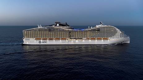 MSC WORLD EUROPA SE CONECTA EXITOSAMENTE A LA ENERGÍA EN TIERRA POR PRIMERA VEZ EN EL MAR MEDITERRÁNEO