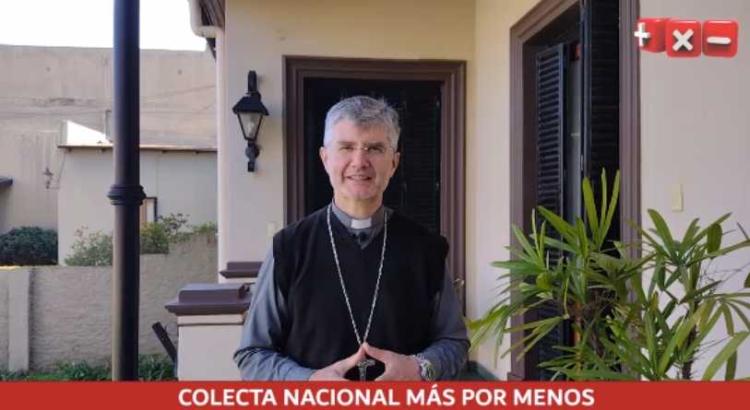 Colecta Más x Menos: Mons. Montini explica el principio pedagógico del lema