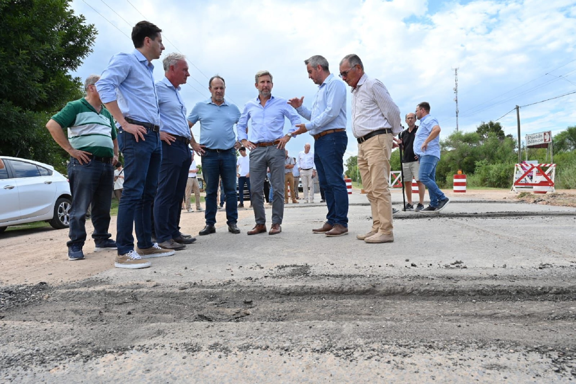 Mauricio Colello recorrió obras financiadas a través de la Cafesg